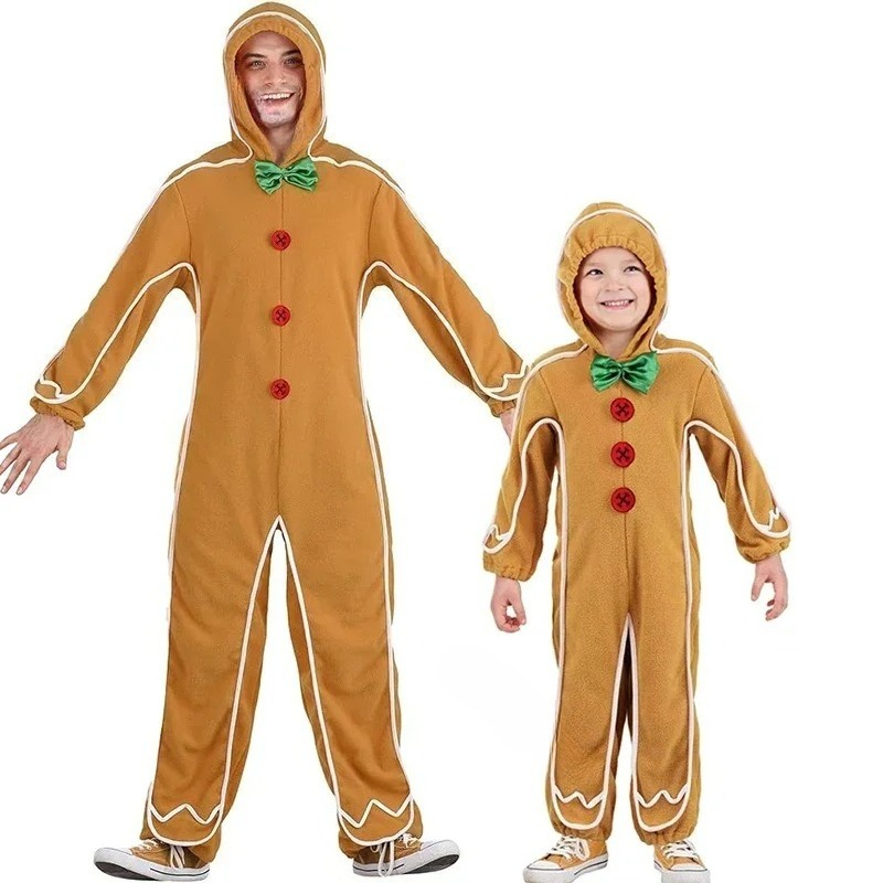 Mens Fashion Jumpsuit - 남성 진저브레드 쿠키 점프수트 2026 신상