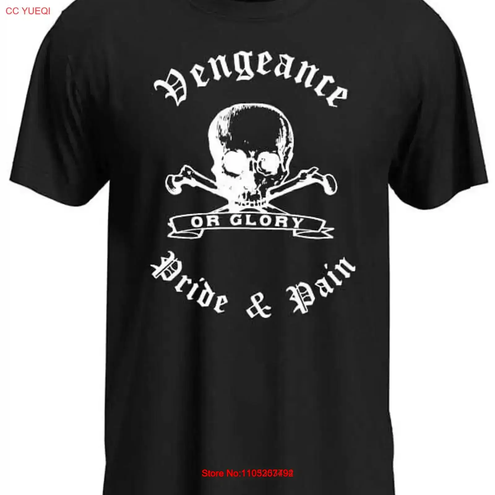 Xl Men'S Fashion - Vengeance Pride and Pain 블랙 티셔츠