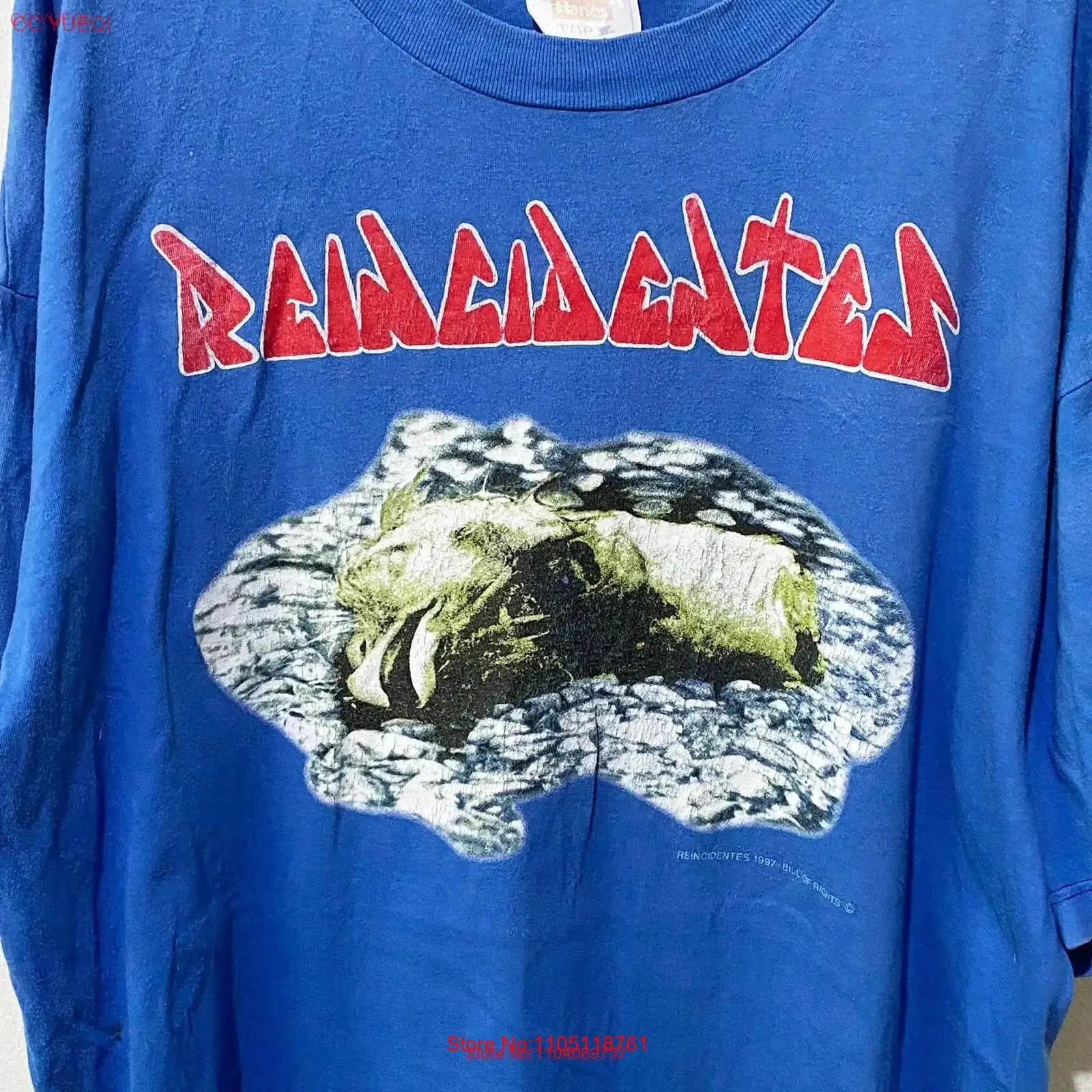 Xl Men'S Fashion - 빈티지 1997 레이시덴테스 밴드 티셔츠 사이즈
