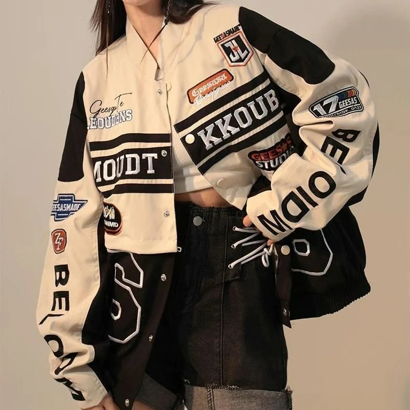 Varsity Jacket Letterman - 미국 빈티지 여성 대표팀 봄버 재킷,