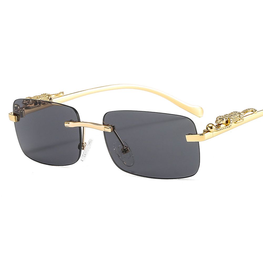 Men'S Fashion Rimless Glasses - 빈티지 무테 스퀘어 선글라스, 패션 남성,