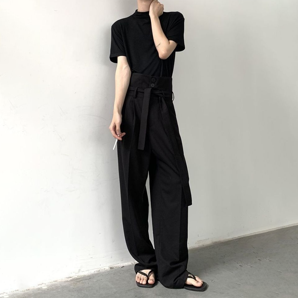 Mens Fashion Trends 2026 - XS-5XL 남성용 리본 장식 니치 Y2k