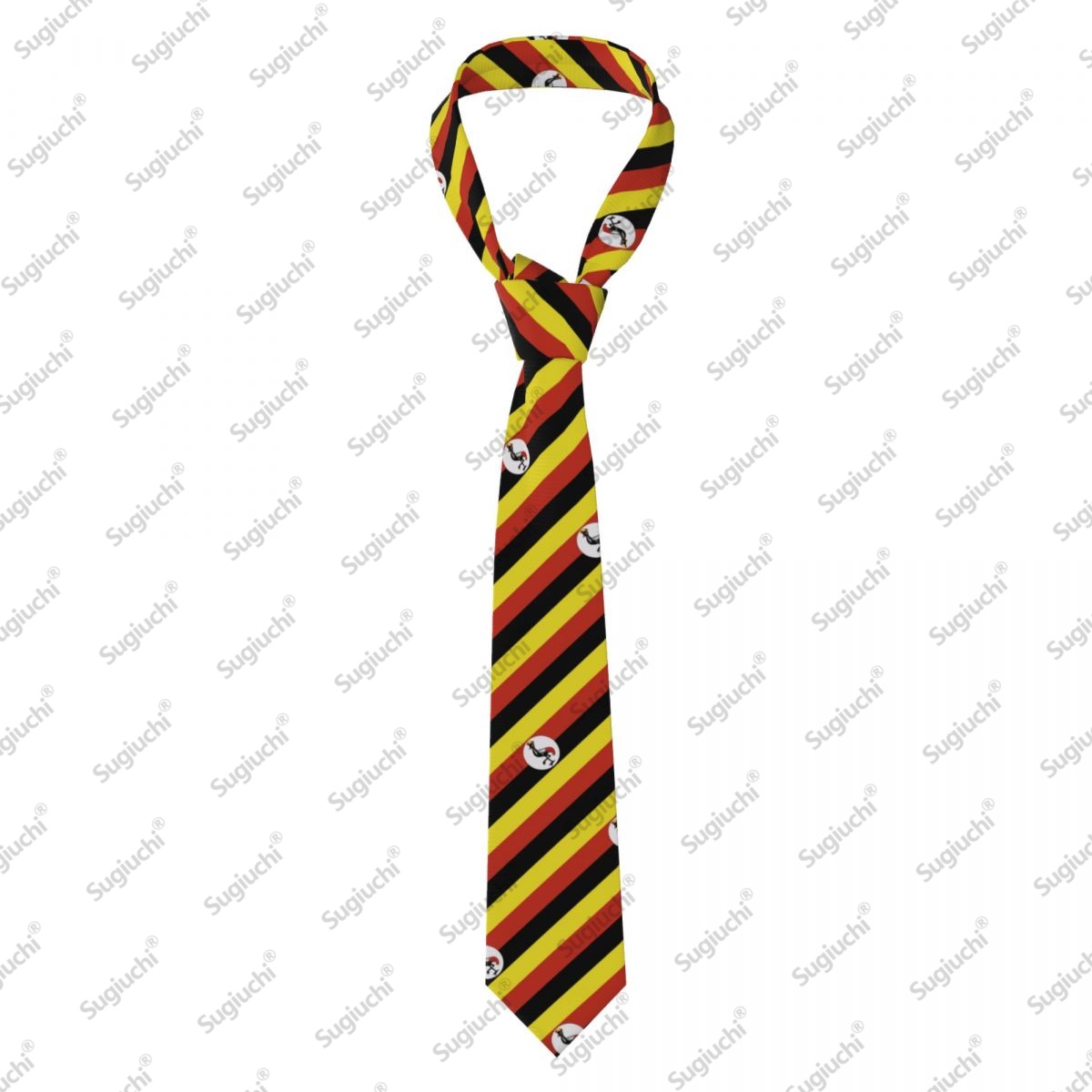 Men Fashion Uganda - 2026 우간다 국기 웨딩 파티 넥타이