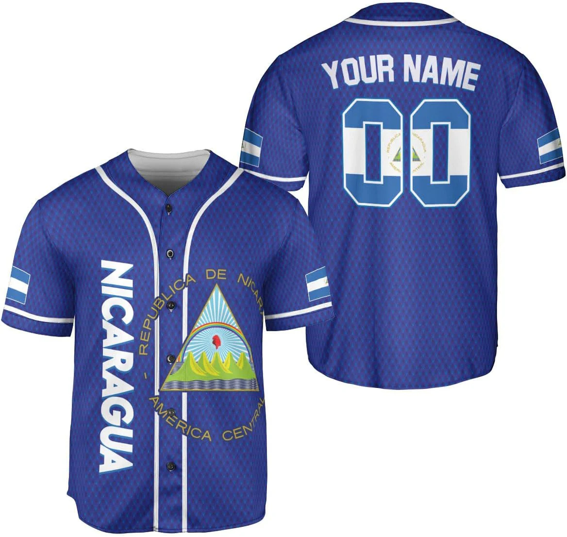 개인 맞춤 이름 니카라과 디자인 패턴 3D 프린팅 패션 - Mens Fashion Baseball Jersey 리뷰 및 가격
