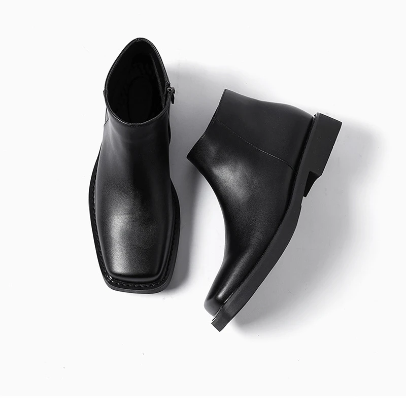 블랙 새로운 패션 남성 캐주얼 가죽 신발 가을 겨울 드 - Men'S Fashion Old Money 리뷰 및 가격