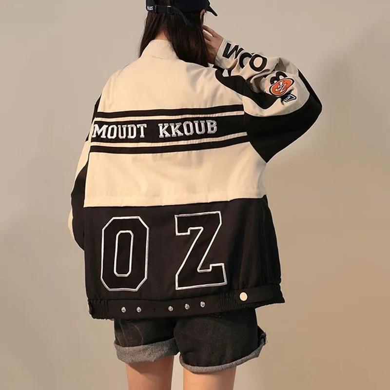 미국 빈티지 여성 대표팀 봄버 재킷, 다목적 캐주얼 블 - Varsity Jacket Letterman 리뷰 및 가격