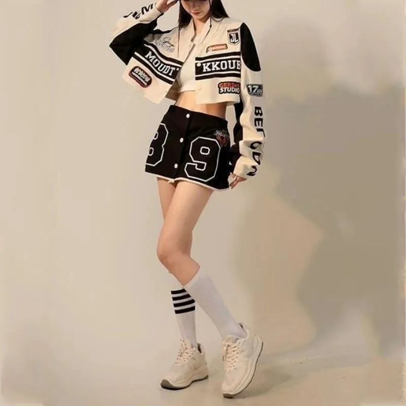 미국 빈티지 여성 대표팀 봄버 재킷, 다목적 캐주얼 블 - Varsity Jacket Letterman 리뷰 및 가격