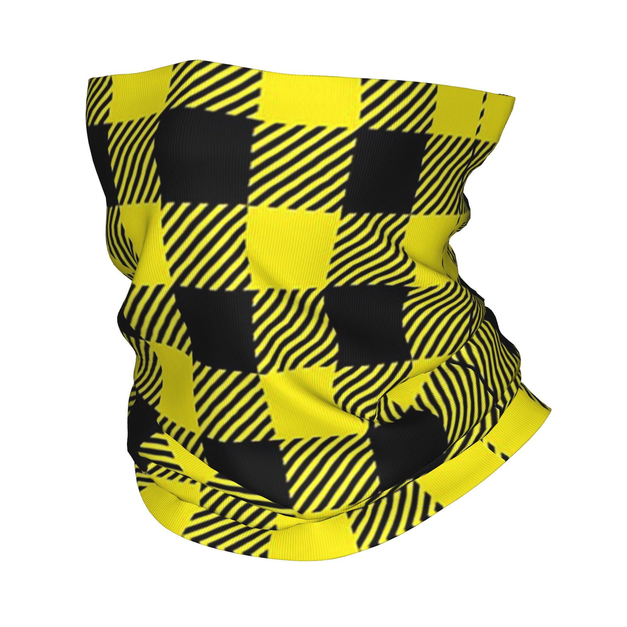 노란색과 검정색 버팔로 체크 패턴 반다나 넥 게이터 프 - Yellow Men'S Fashion 리뷰 및 가격
