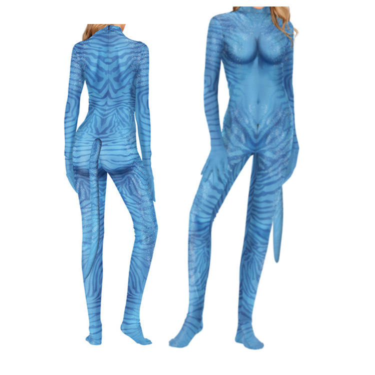 아바타 물의 길 코스프레 의상 꼬리 바디수트 외계인 할 - Mens Fashion Jumpsuit 리뷰 및 가격