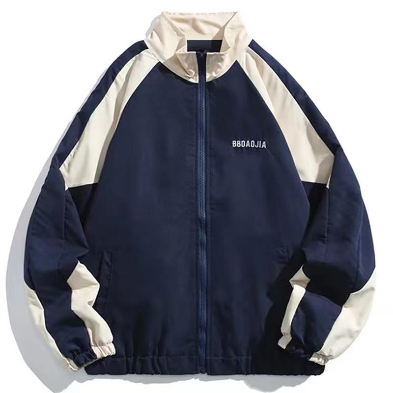 힙합 남성용 바시티 재킷 하이 스트리트 패치워크 컬러  - Varsity Jacket Letterman 리뷰 및 가격