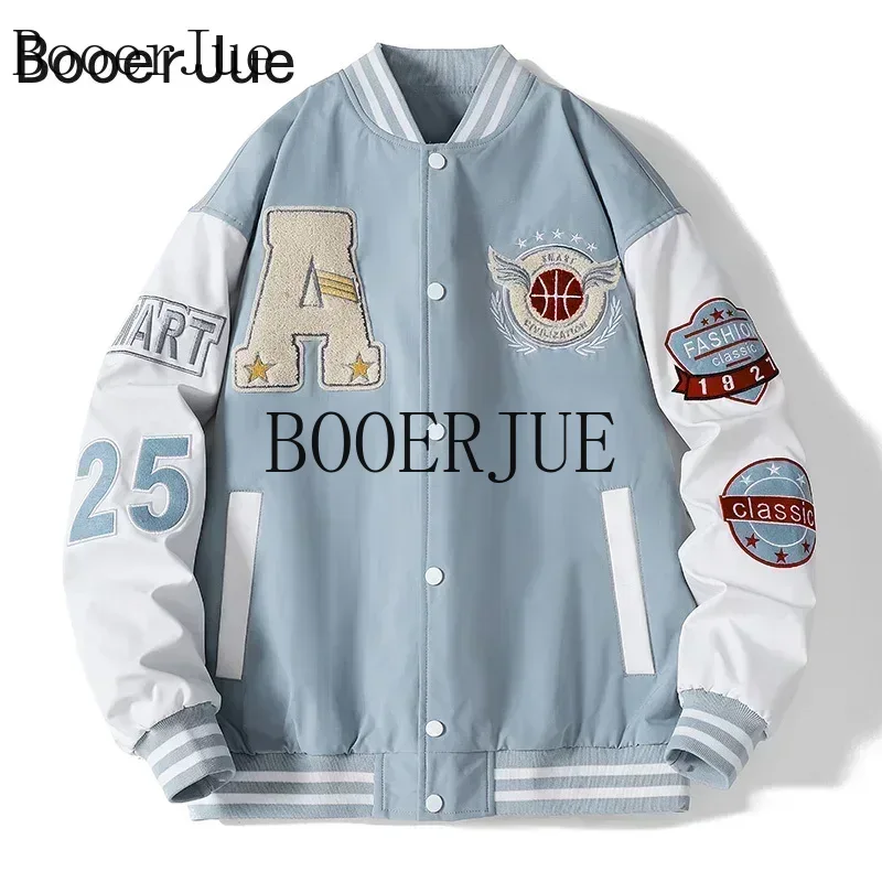 스포츠 러닝 레터 패치워크 인조가죽 봄버 코트 힙합 스 - Varsity Jacket Letterman 리뷰 및 가격