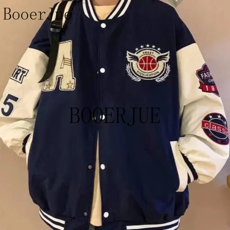 스포츠 러닝 레터 패치워크 인조가죽 봄버 코트 힙합 스 - Varsity Jacket Letterman 리뷰 및 가격