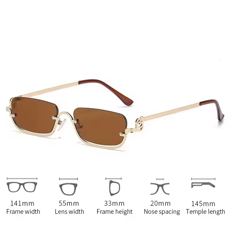 무테 선글라스 UV400 패션 사각 메탈 안경 남녀 디 - Men'S Fashion Rimless Glasses 리뷰 및 가격