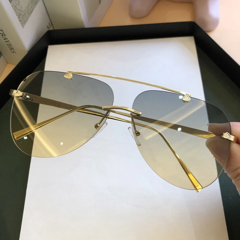 남성용 빈티지 무테 합금 항공 파일럿 선글라스 브랜드  - Men'S Fashion Rimless Glasses 리뷰 및 가격