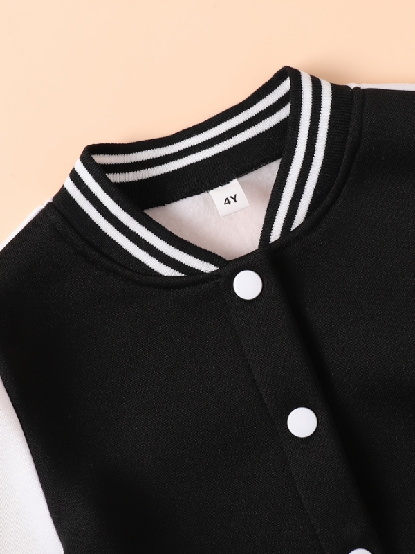 남아용 흑백 레터 'A' 바시티 재킷 및 스웨트팬츠 투 - Varsity Jacket Letterman 리뷰 및 가격