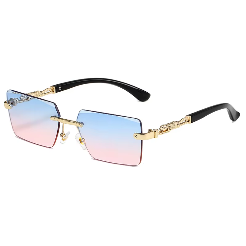 패션 무테 선글라스 UV400 직사각형 여성 남성 쉐이 - Men'S Fashion Rimless Glasses 리뷰 및 가격