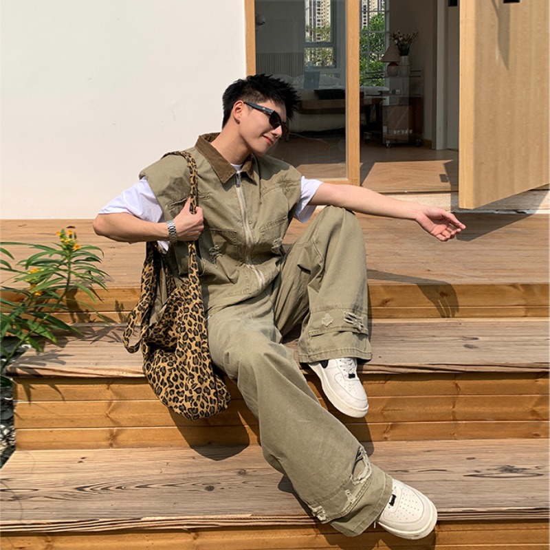 미국 패션 브랜드 레트로 데님 재킷 남성 여름 신상 실 - Men'S Spring Fashion 리뷰 및 가격