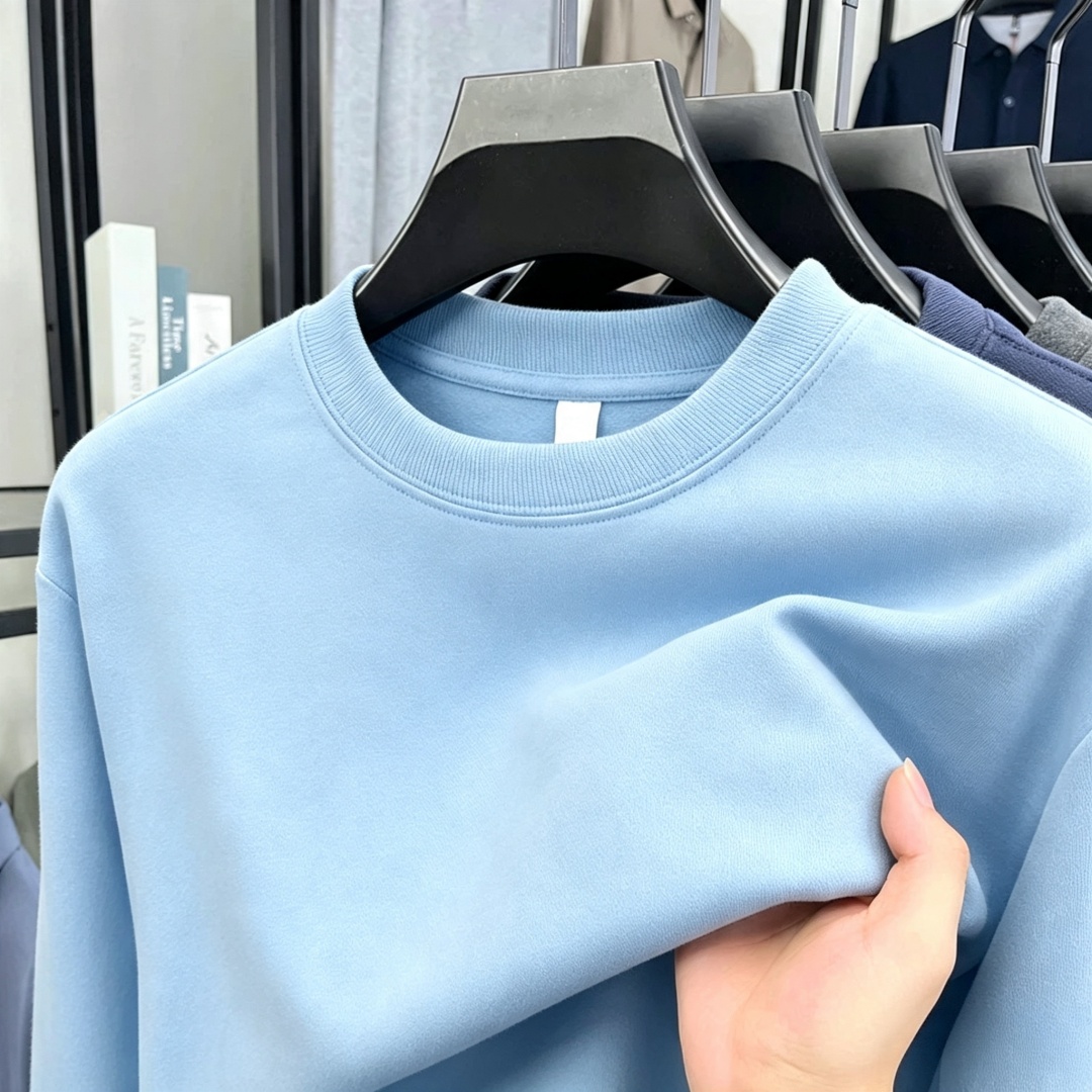 부드러운 면 소재의 고급 브랜드 남성용 긴팔 라운드넥  - Men'S Spring Fashion 리뷰 및 가격