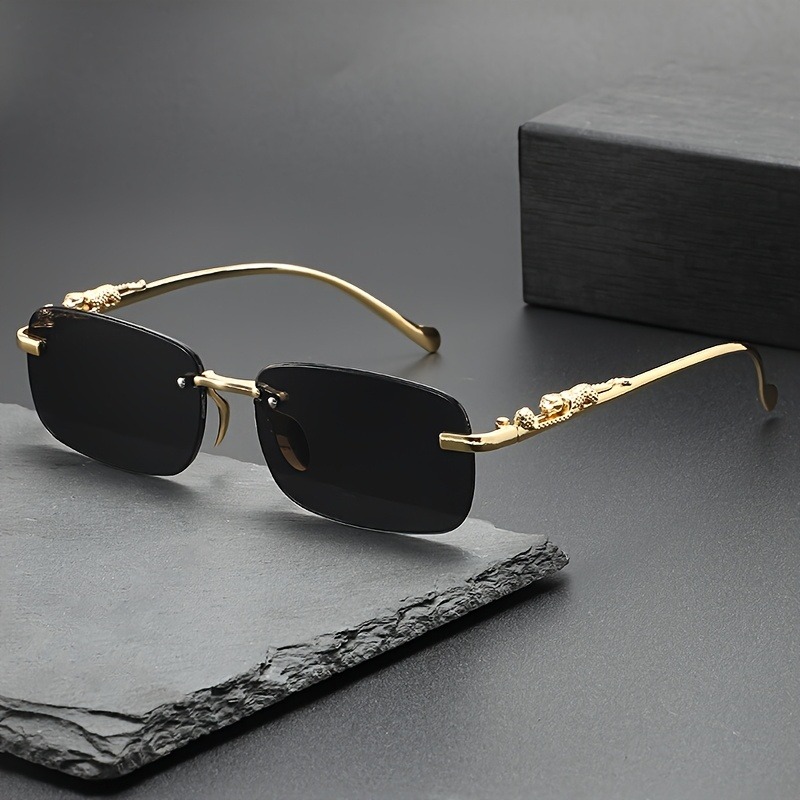 패션 무테 금속 선글라스 남녀 인기 선글라스 남성 여성 - Men'S Fashion Rimless Glasses 리뷰 및 가격
