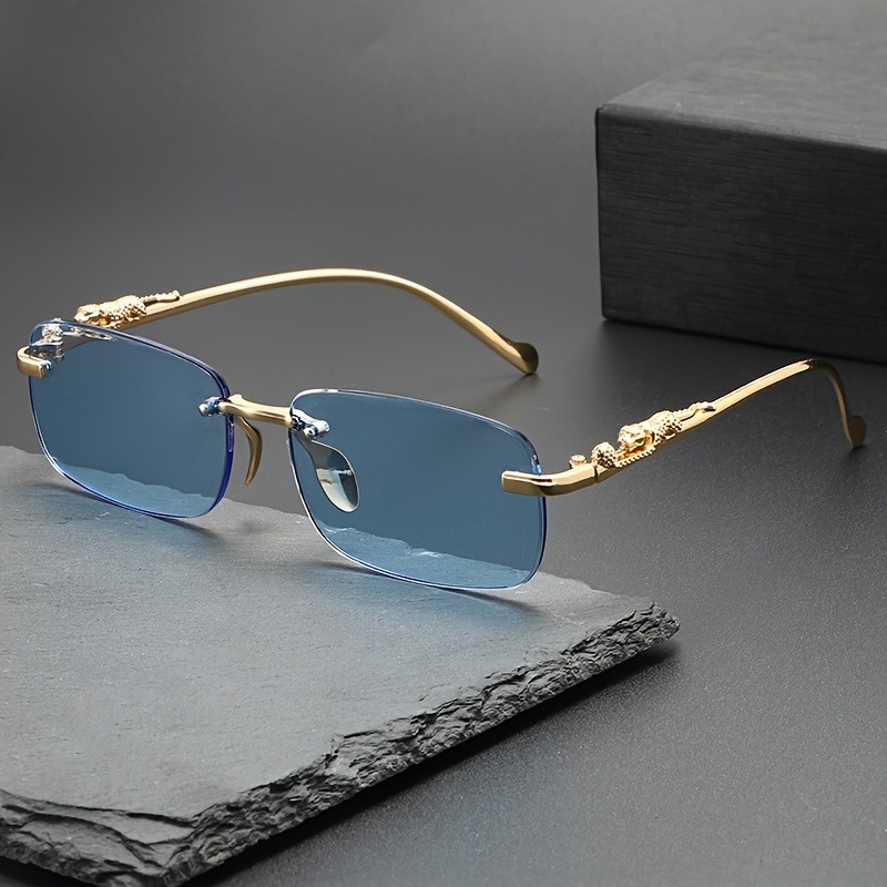 패션 무테 금속 선글라스 남녀 인기 선글라스 남성 여성 - Men'S Fashion Rimless Glasses 리뷰 및 가격