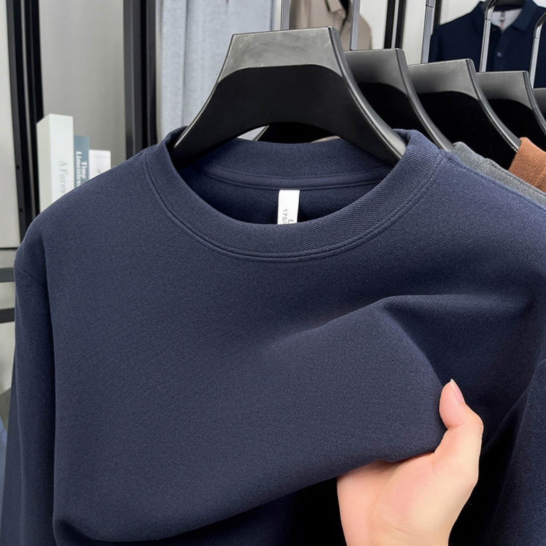 부드러운 면 소재의 고급 브랜드 남성용 긴팔 라운드넥  - Men'S Spring Fashion 리뷰 및 가격