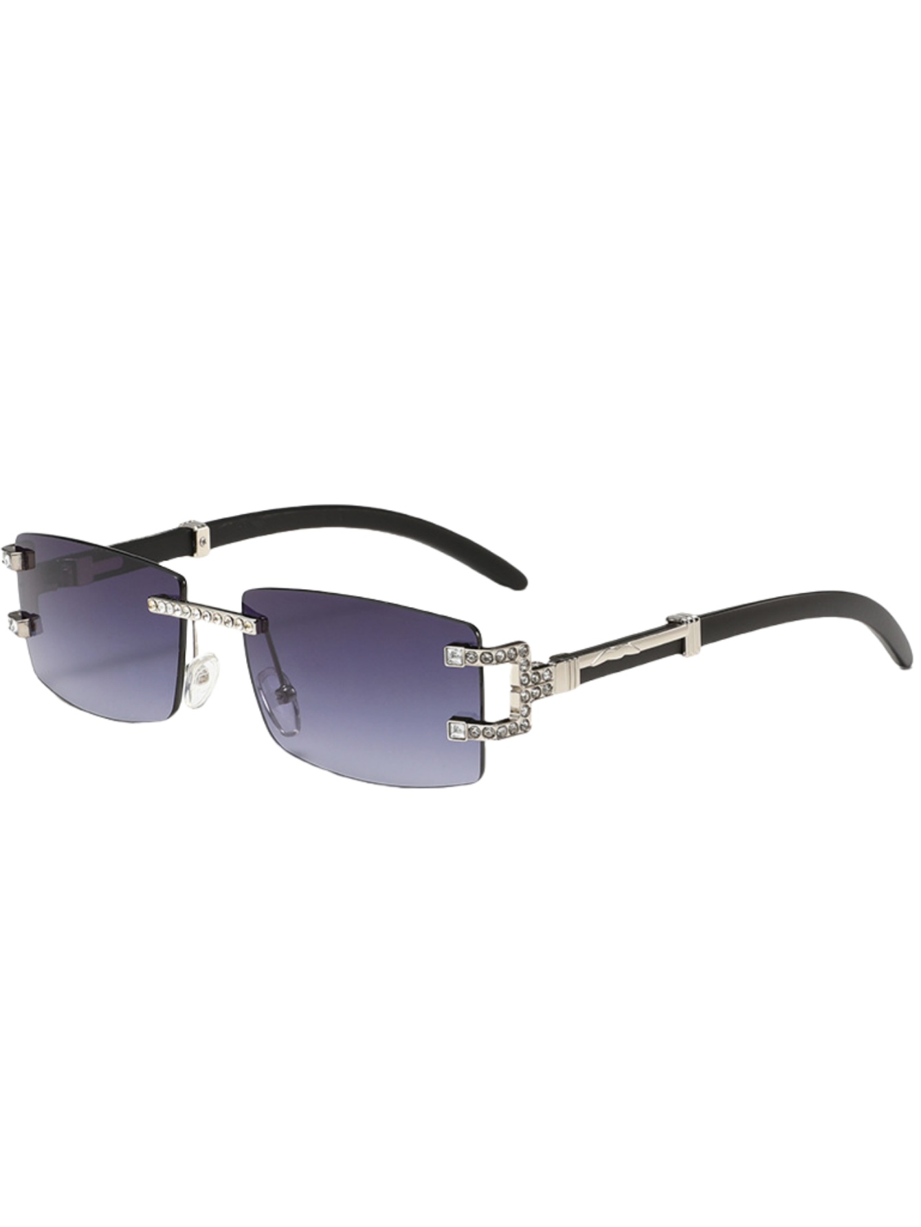 우드 레그 레트로 패션 선글라스 트렌드 다이아몬드 무테 - Men'S Fashion Rimless Glasses 리뷰 및 가격