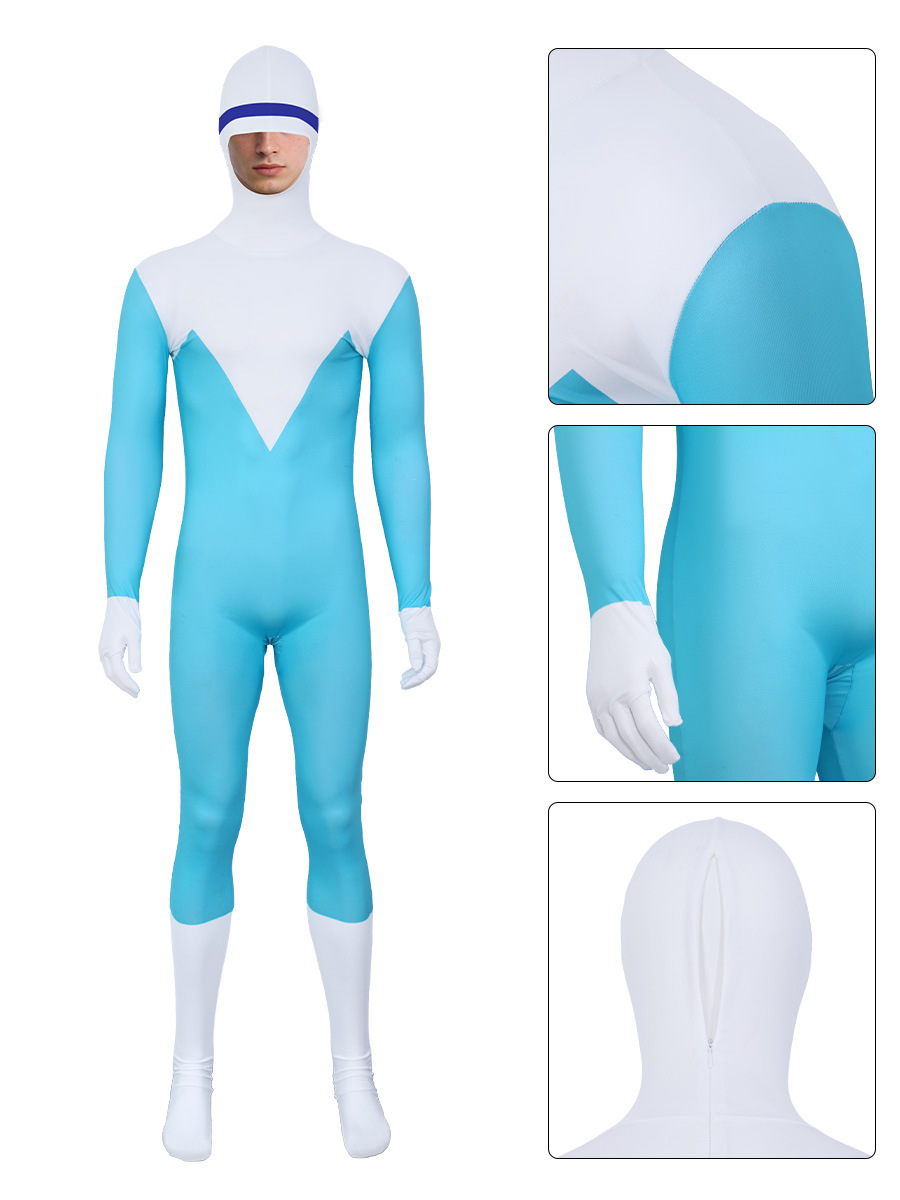 인크레더블 코스프레 멋진 아이스맨 루시우스 최고의 할로 - Mens Fashion Jumpsuit 리뷰 및 가격