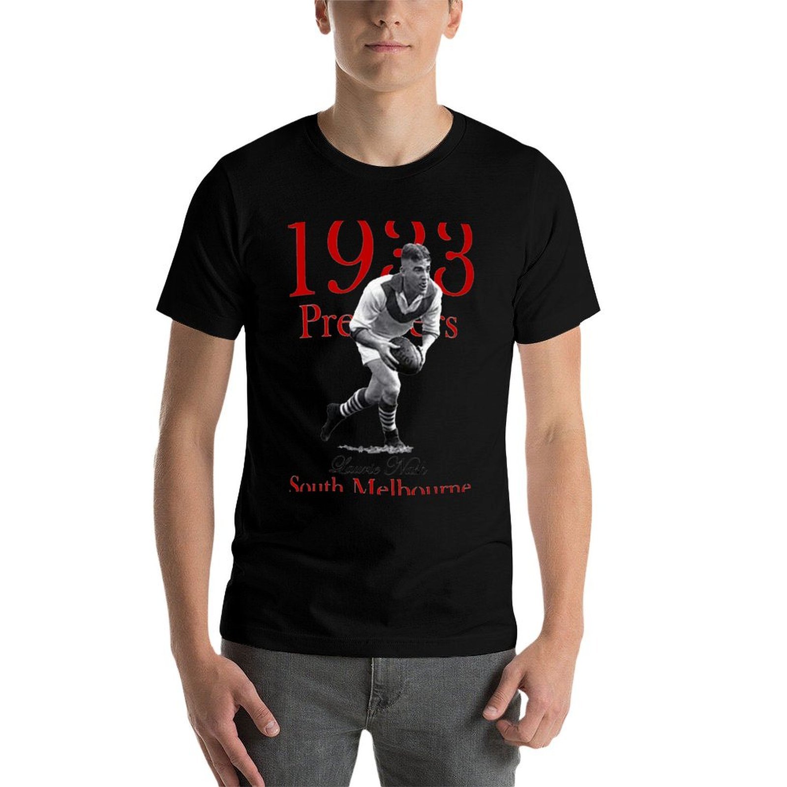 사우스 멜버른 - 1933 VFL 프리미어 티셔츠 패션 - Mens Fashion Melbourne 리뷰 및 가격