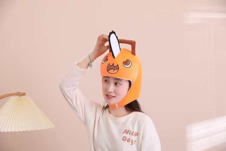 애니메이션 체인소맨 포치타 코스프레 플러시 헤드기어 캡 - Men'S Fashion With Hat 리뷰 및 가격