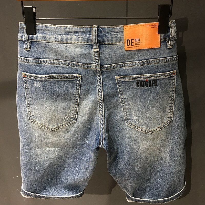 남성용 짧은 청바지 바지, 텍스트 포켓이 있는 특대 데 - Xl Men'S Fashion 리뷰 및 가격