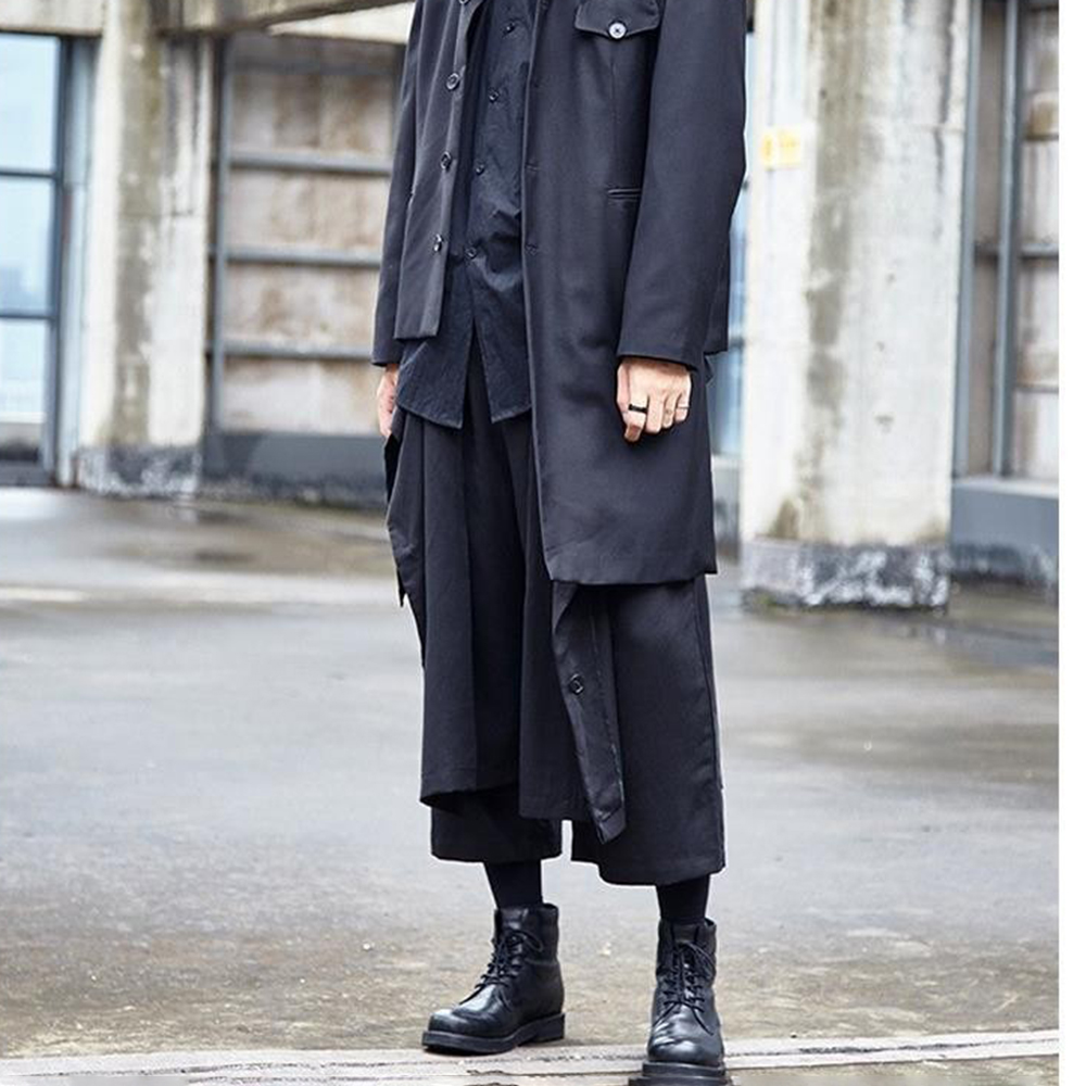 고딕 다크 팬츠 Y2K 불규칙 사이드 버튼 사무라이 팬 - Mens Fashion Trends 2026 리뷰 및 가격