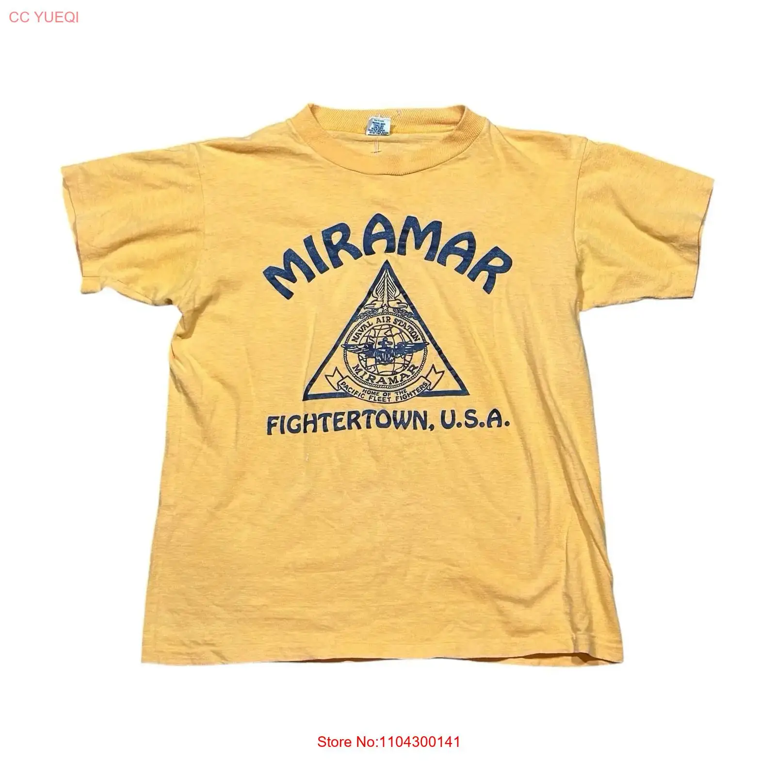 VTG 80s Miramar Fightertown US - Yellow Men'S Fashion 리뷰 및 가격