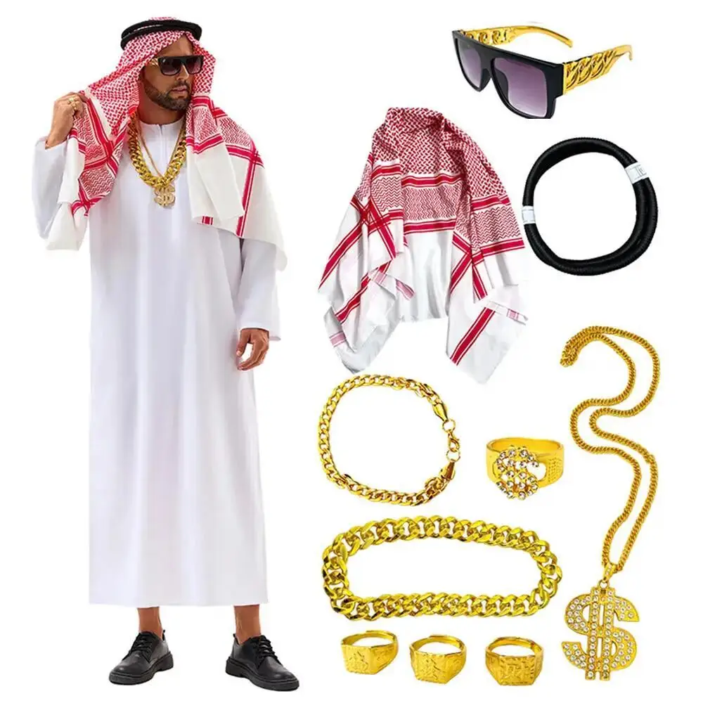 아라비아 두바이 의상 UAE 시에크 코스프레 흰색 로브 - Mens Fashion Jumpsuit 리뷰 및 가격