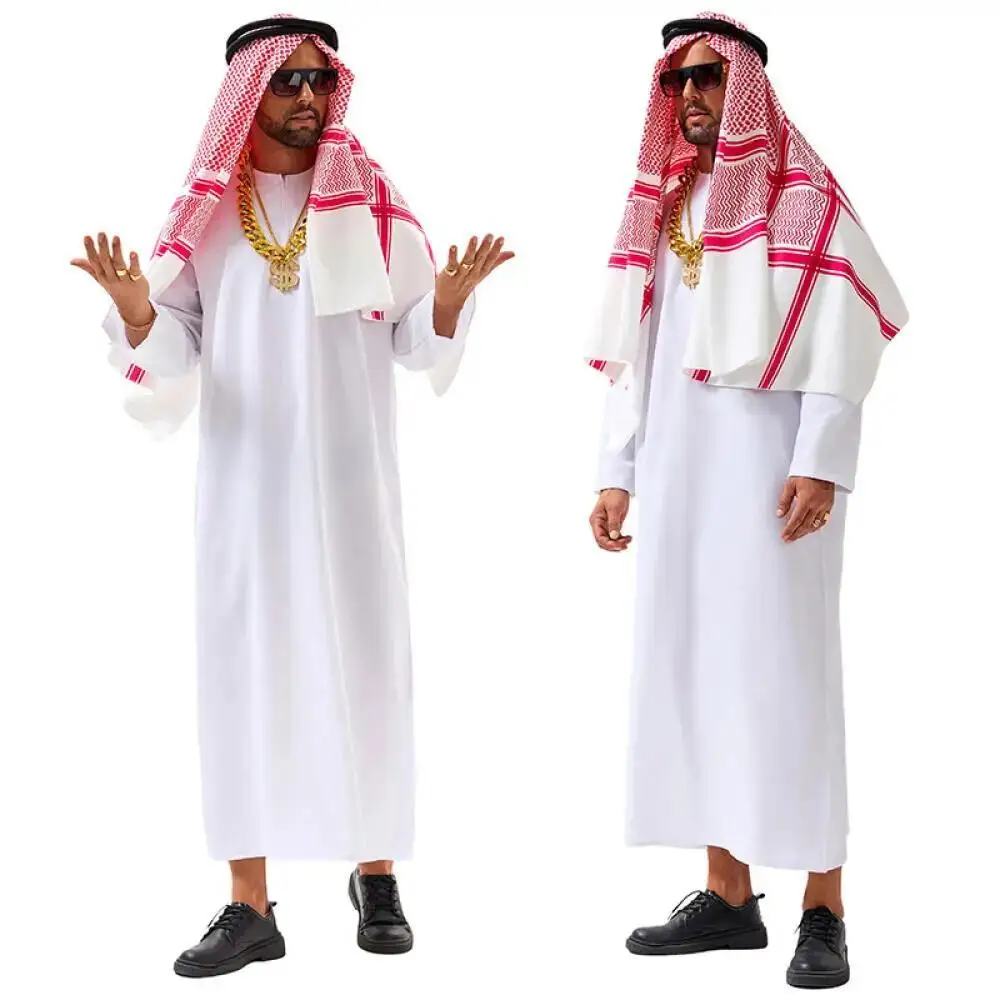 아라비아 두바이 의상 UAE 시에크 코스프레 흰색 로브 - Mens Fashion Jumpsuit 리뷰 및 가격