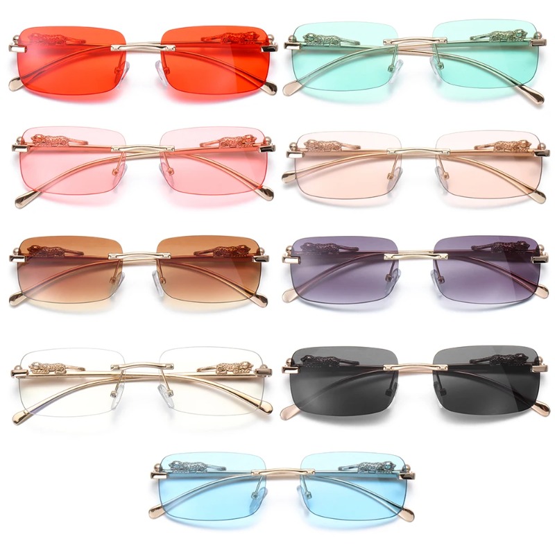 무테 사각 선글라스 여성 남성 명품 브랜드 디자이너 인 - Men'S Fashion Rimless Glasses 리뷰 및 가격