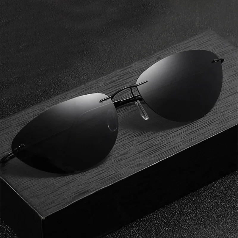 2026 편광 초경량 패션 파일럿 더 매트릭스 네오 선 - Men'S Fashion Rimless Glasses 리뷰 및 가격