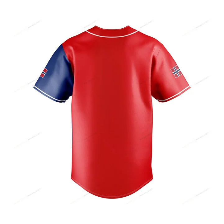 사용자 정의 이름 노르웨이 지도 그래픽 버튼 셔츠 여름 - Mens Fashion Baseball Jersey 리뷰 및 가격