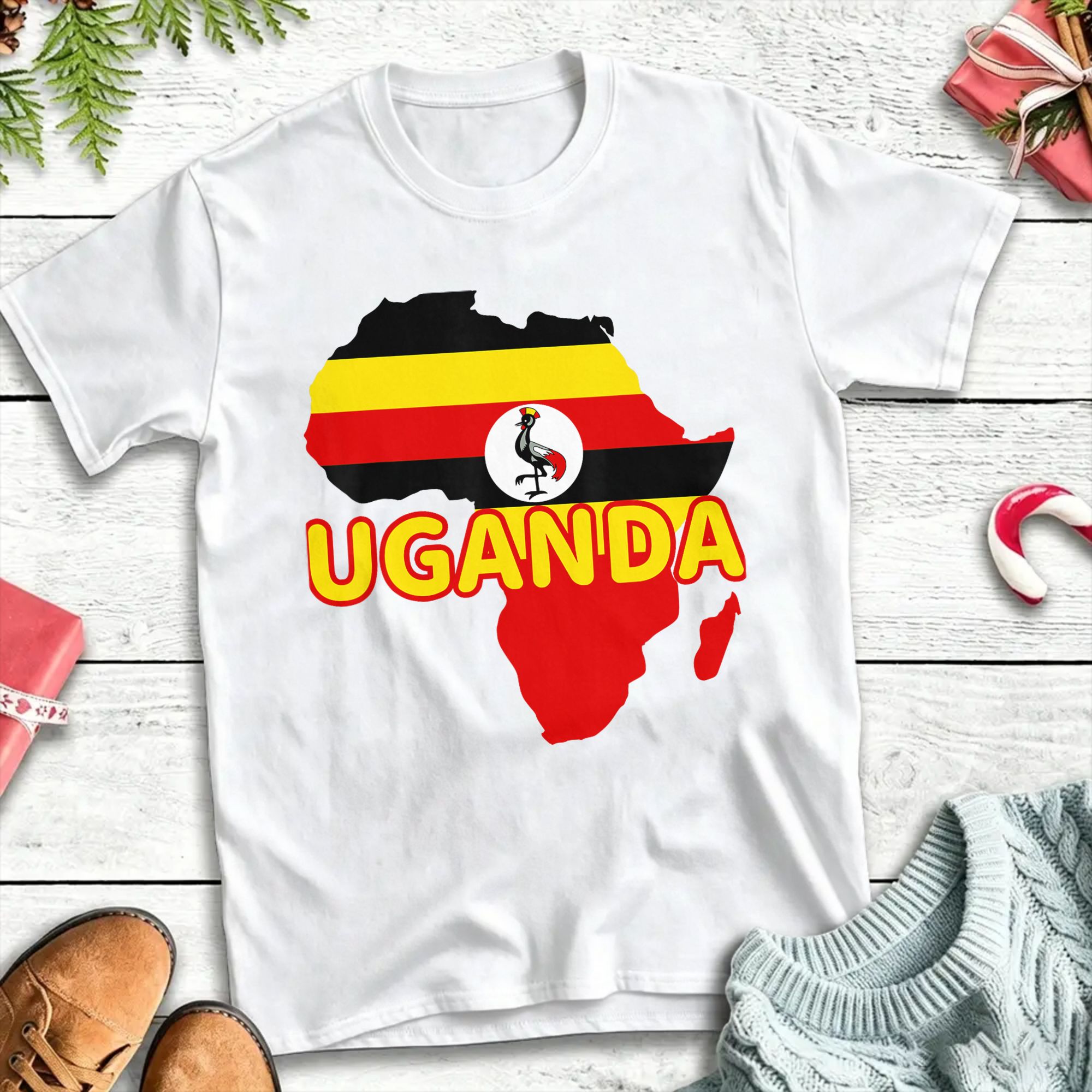 우간다 우간다 프라이드 플래그 맵 아프리카 티셔츠 패션 - Men Fashion Uganda 리뷰 및 가격