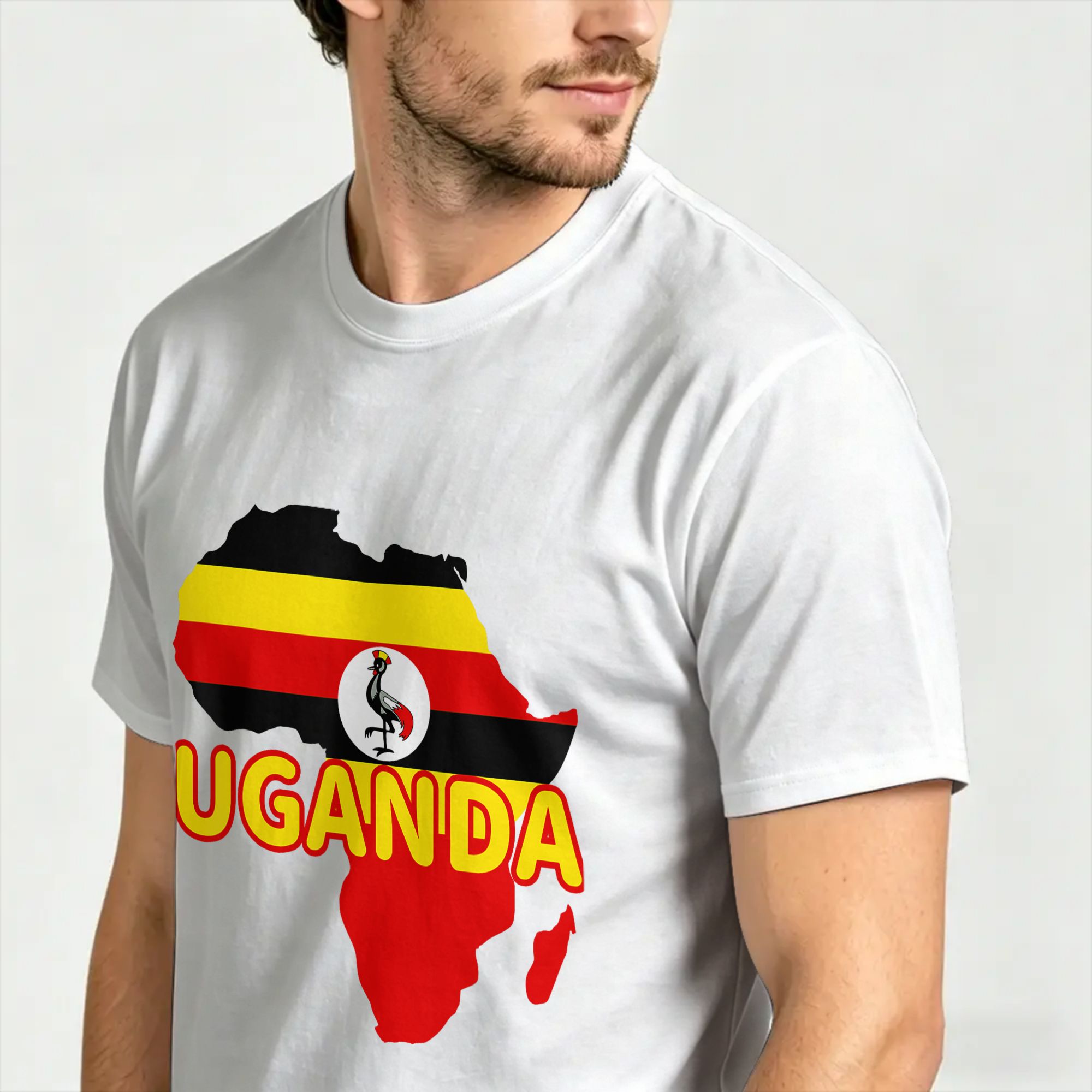 우간다 우간다 프라이드 플래그 맵 아프리카 티셔츠 패션 - Men Fashion Uganda 리뷰 및 가격